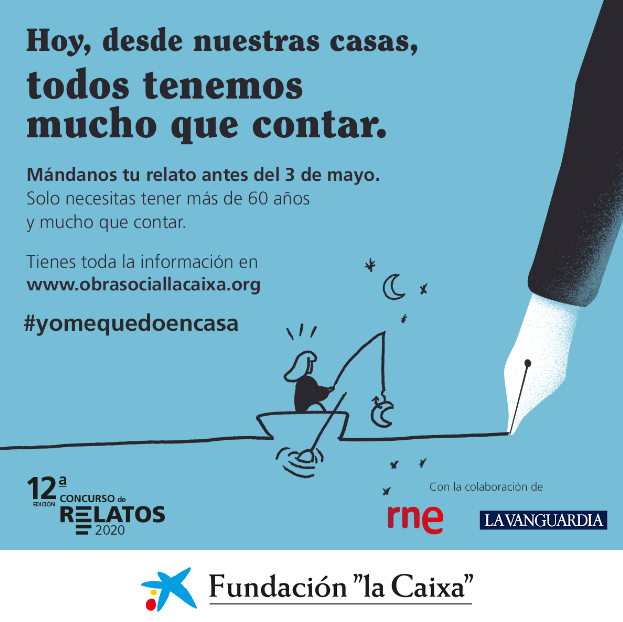 FundlaCaixa's tweet photo. ¿Tienes más de 60 años y te apasiona escribir? ✍️

Hoy, #DíadelLibro, queremos reivindicar que la escritura no tiene edad.

Participa en el XII Concurso de Relatos Escritos por Personas Mayores y haz que tu historia llegue lejos. ➡️ https://t.co/RYU85VUUNs cc @rne @LaVanguardia https://t.co/usU9Hb0MNL