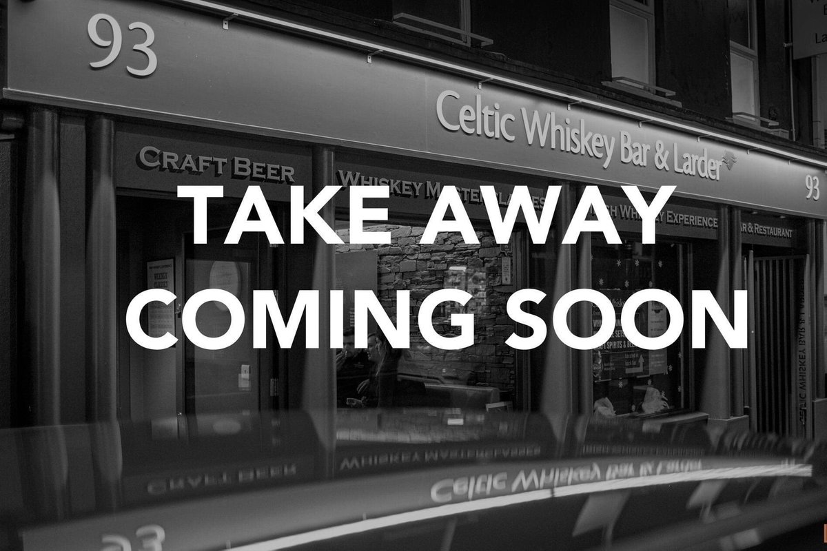 TAKE AWAY COMING SOON! Experience <a href="/CeltWhiskeyBar/">Celtic Whiskey Bar</a> from the comfort of your own home — delicious bites, bespoke cocktails &amp; lots of craft beer! More news &amp; menu coming soon, stay tuned! 🍔🍹🍻#takeaway #food #drinks #whiskeybar #lovekillarney