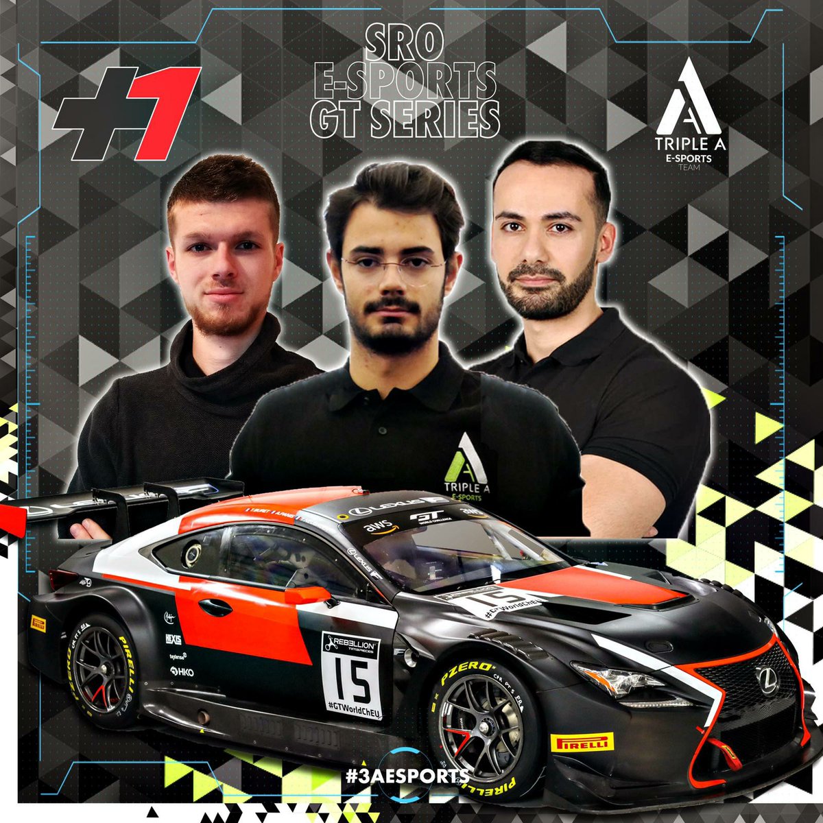 I'm pleased to announce that I will be officially driving for Lexus @Tech1Racing  in the #SROesports GT Series championship.

<a href="/esports_triple/">Triple A Esports</a> <a href="/AC_assettocorsa/">Assetto Corsa</a> #simetik