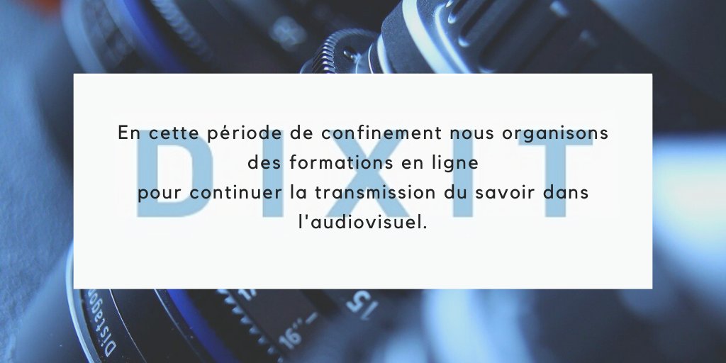 EditionsDIXIT's tweet photo. Profitez du confinement pour vous former en ligne ! 
Visitez le calendrier des formations : https://t.co/IrGCdKvMs3
#confinement #formation #paris #cinema https://t.co/nnQT1LSDQt