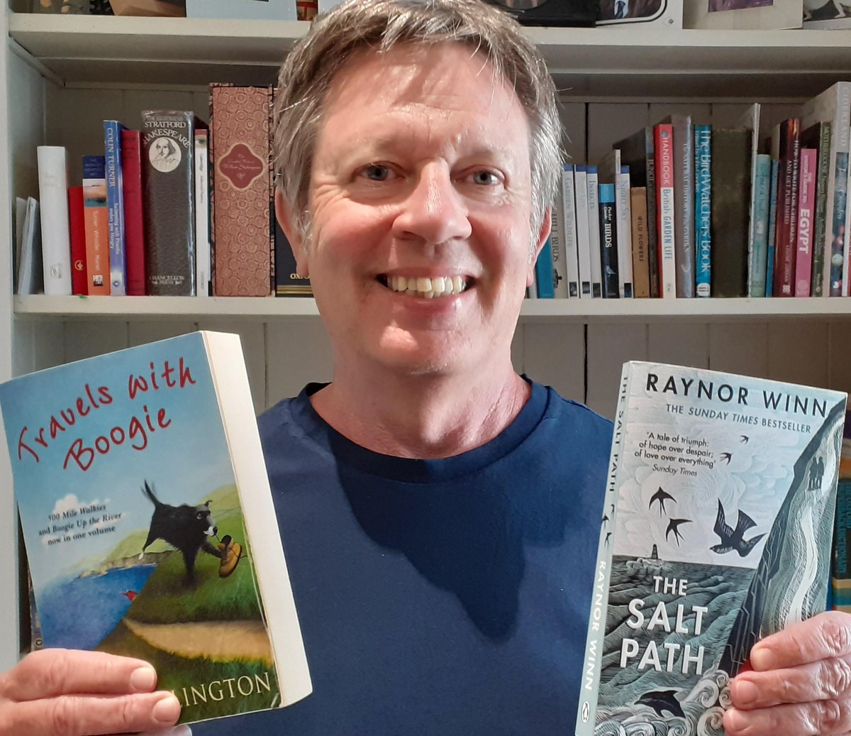 Jules recommends 'The Big Big Sea' by Martin Waddell. And John recommends two books 'The Salt Path' by Raynor Winn and 'Travels with Boogie' by Mark Wallington- "They're both about the South West Coast Path which I intend to resume walking once the lockdown is over!"