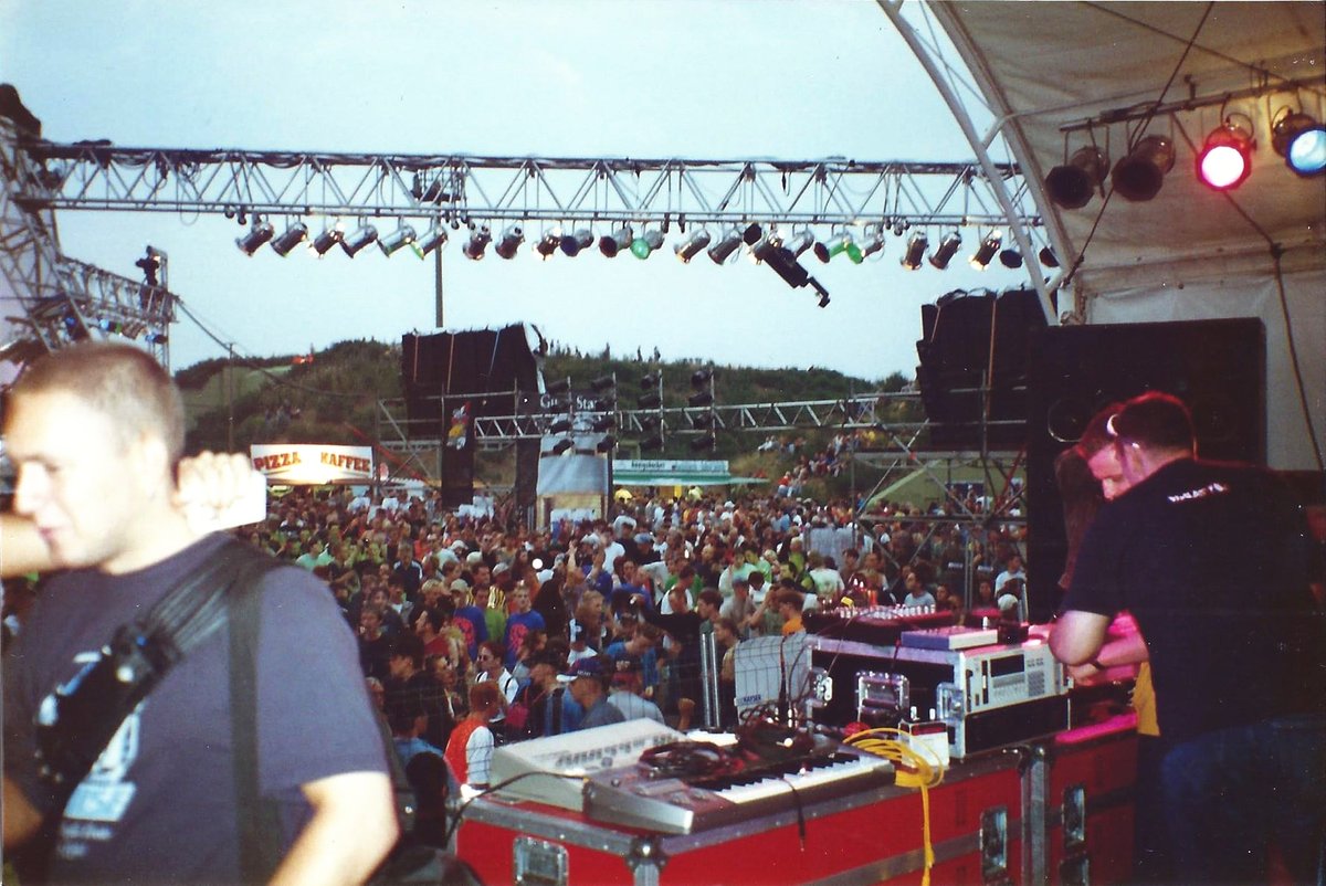 Waiting for my gig at one of my live acts at NATURE ONE
in the mid 90s. Played there 2 or 3 times then a few more times as DJ at the Airport Bunker #Throwback #ThrowbackThursday #StaySafe #festival
