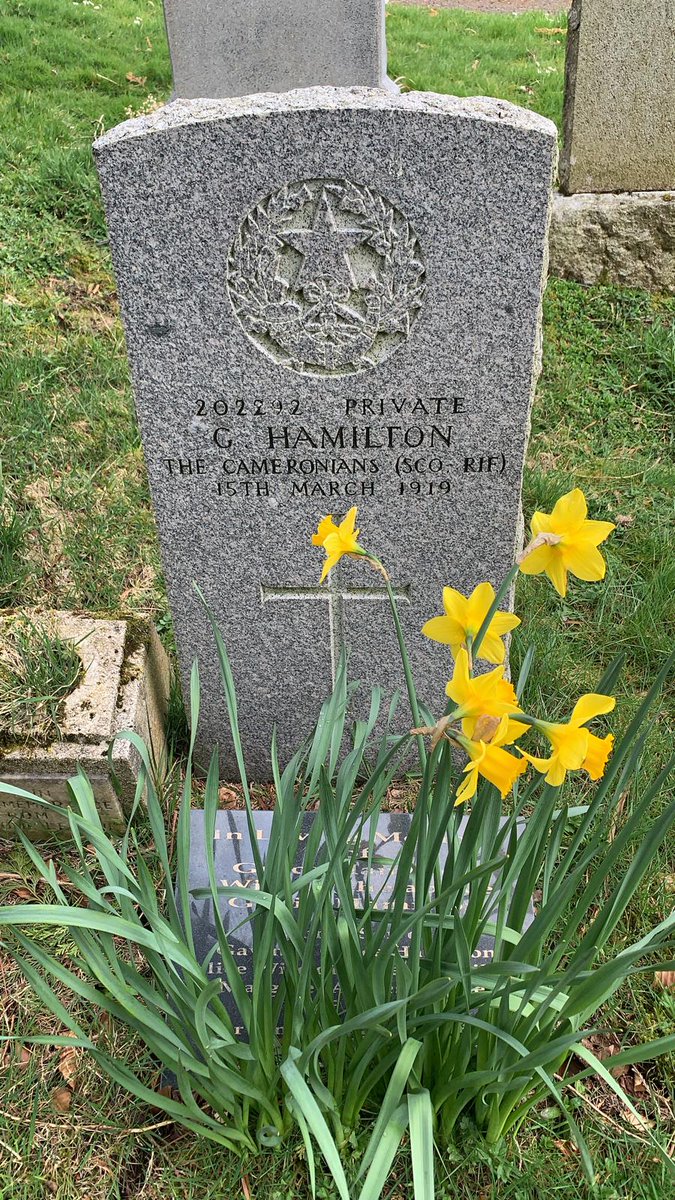 mrsmacpirate's tweet photo. ×
@Cameronianfamil are you able to help with any additional info on this chap? @CWGC headstone in Strathaven old cemetery. My husband is a war studies student researching this area. Thank you. https://t.co/omPnmRvpH5