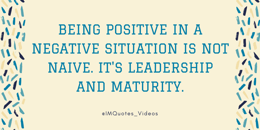 MHCenterKids's tweet image. Always make efforts to be positive in negative situations.

#ThursdayMotivation