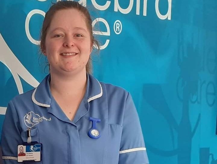 BluebirdNHWB's tweet photo. "I was asked a load of questions earlier whilst out in my uniform about my job and if I'm kept safe.
I love caring, but what I love more is spreading information and just making someone's days a little bit better."

 #makingadifferenceeveryday #JETservice #Careworker #socialcare https://t.co/QSLc15M57T