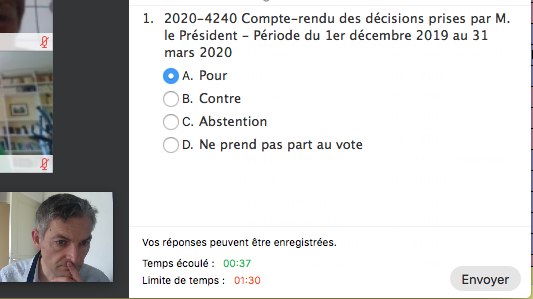 GomezStephane's tweet photo. Expce particulière d'un Conseil de la Métropole de Lyon en visioconférence. Initiative et volonté du Présdt @DavidKimelfeld pr faire le point sur les actions mises en place par le @grandlyon pr faire face à la #CriseSanitaire et accompagner les Gds Lyonnais durant le #confinement https://t.co/2dYM4Hw51I