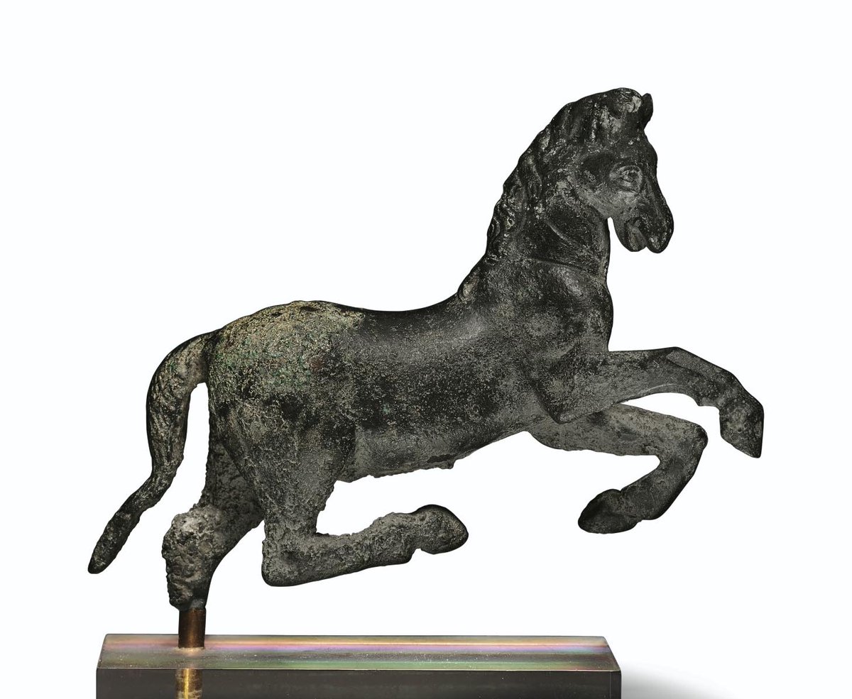 Someone please buy this supposedly Roman horse so we can take it out behind the barn and put it out of its misery. He'll never run another race again with that leg, Timmy.  https://www.christies.com/lotfinder/ancient-art-antiquities/a-roman-bronze-horse-circa-2nd-3rd-century-6257703-details.aspx?from=salesummery&intobjectid=6257703