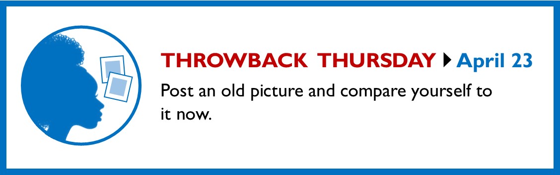 ColsCitySchools's tweet photo. Today’s CCS Virtual Spirit Week theme? Throwback Thursday, of course! Post an old picture and compare yourself to it now. #OurCCS https://t.co/BeR4Px5TFp