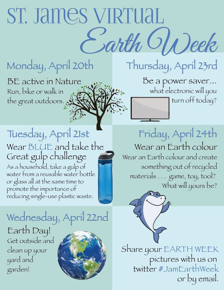 MrsLopezOCSB's tweet photo. It’s Day 4 of #JamEarthWeek. Be a “power saver”... what electronic will you turn off today? We can all make a difference @StJamesOCSB @SEcobusters #JamEarthWeek #ocsbAtHome https://t.co/waKHTzkcSz