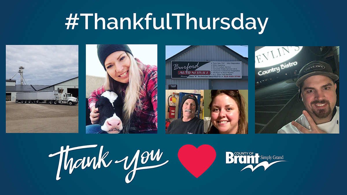 BrantCommunity's tweet photo. This #ThankfulThursday we are saying Thank-you to the local essential service businesses that continue to support our residents!
Thank-you for keeping our communities healthy by providing these services!
#ThankYou #LoveBrant❤️ #BrantCommunity #WeAreInThisTogether https://t.co/5UrKAZlmVt