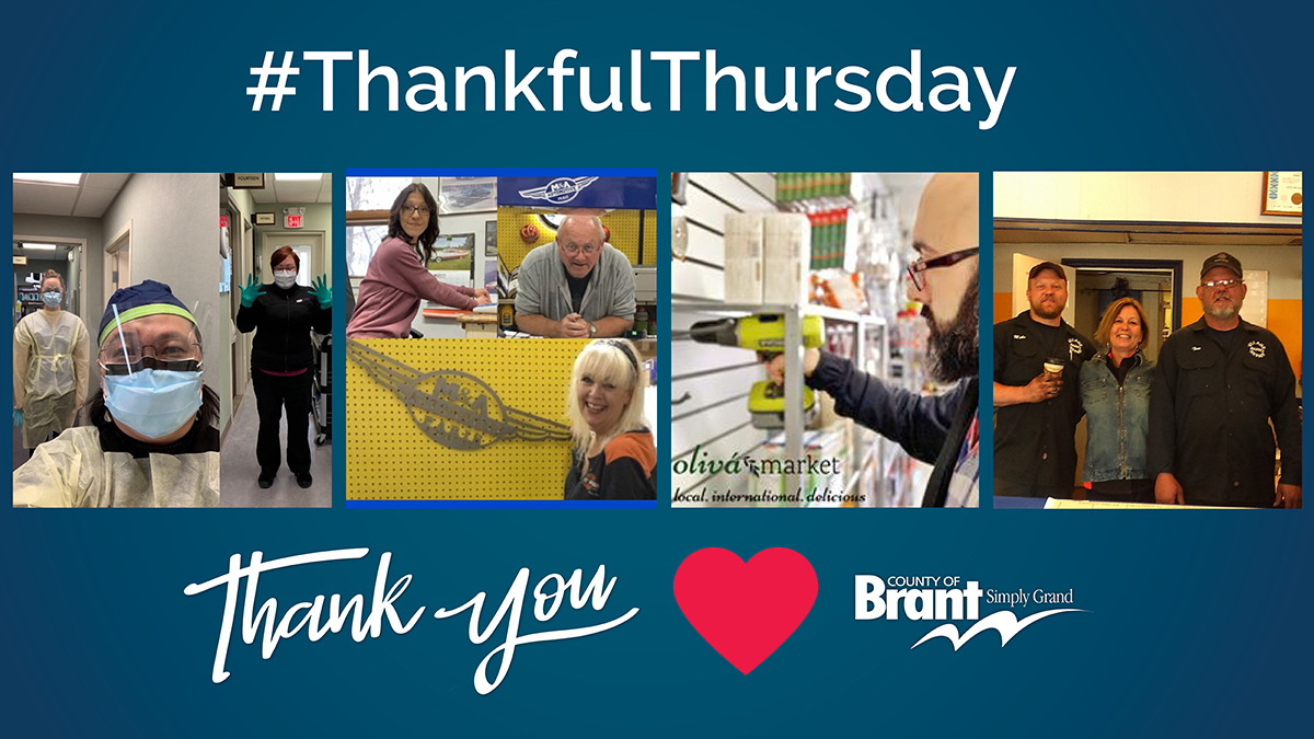BrantCommunity's tweet photo. This #ThankfulThursday we are saying Thank-you to the local essential service businesses that continue to support our residents!
Thank-you for keeping our communities healthy by providing these services!
#ThankYou #LoveBrant❤️ #BrantCommunity #WeAreInThisTogether https://t.co/Rb0GU5VR9X
