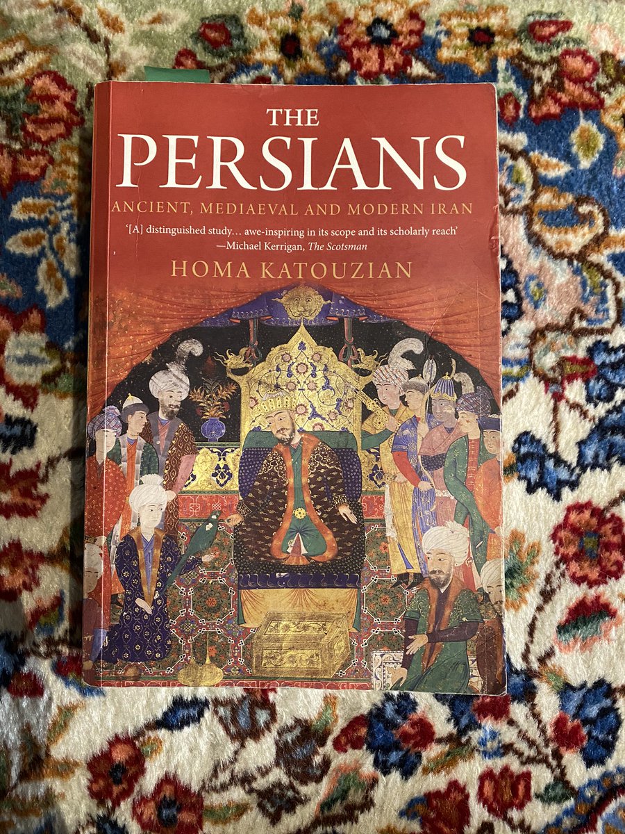1. The Persians by Homa Katouzian  @yalepress - a great go-to book on Iran’s rich history from ancient to modern times. Supervisor shout out   #Iran  #iranianhistory  #WorldBookDay