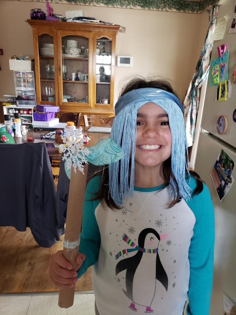 Creative costumes form FGES second graders. Snow Queen and Chef