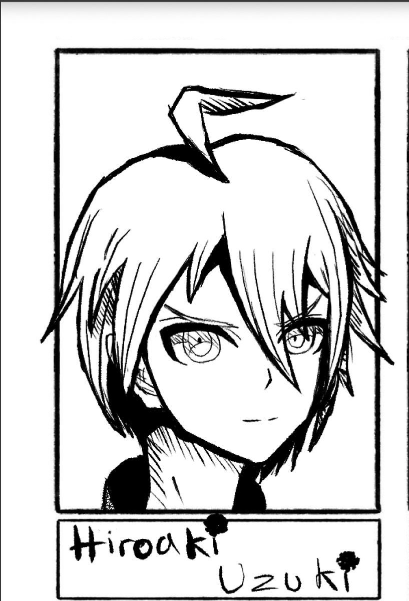 FictionalHope's tweet photo. #danganronpakillcure protag in #DRFictionalHope art style! He is beautiful!! Perfect material for practicing.... 
Draw by @VnWeeb.
Time-lapse: https://t.co/aBvjFKfsyj https://t.co/TlATCoLcaE