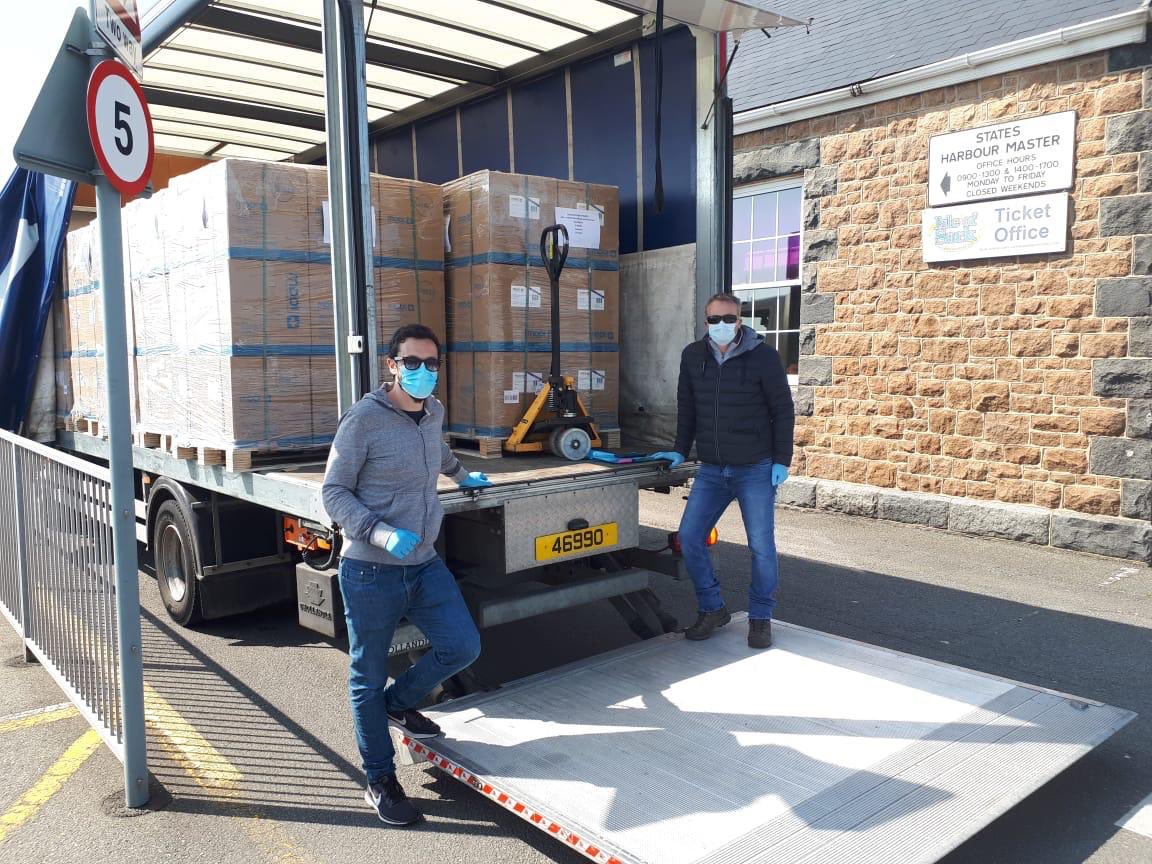 Just look at what we have here. 300,000 masks delivered to our stores. Well done procurement team. An amazing effort! #guernseytogether