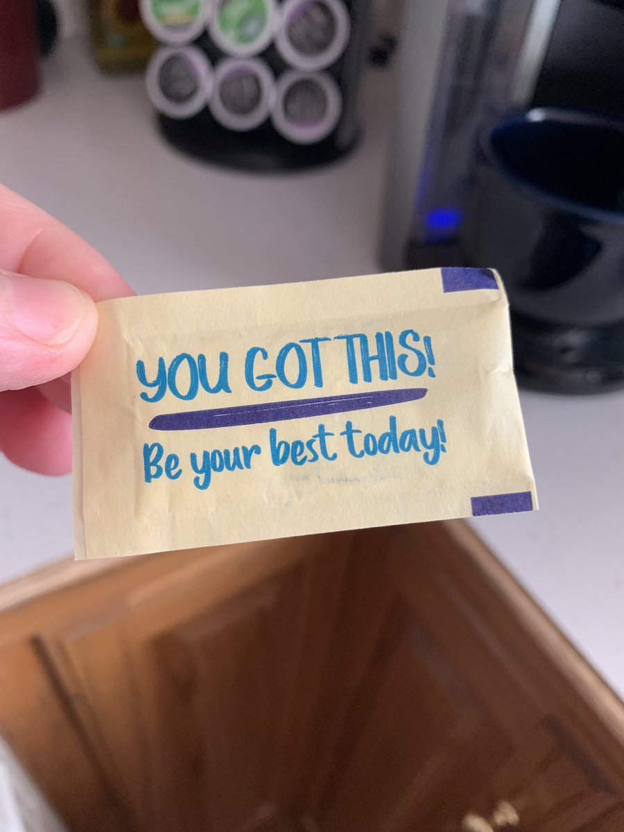 Was feeling like I couldn't do today. Thanks <a href="/Splenda/">Splenda</a> It really was encouraging! #thankful #thursdayvibes
