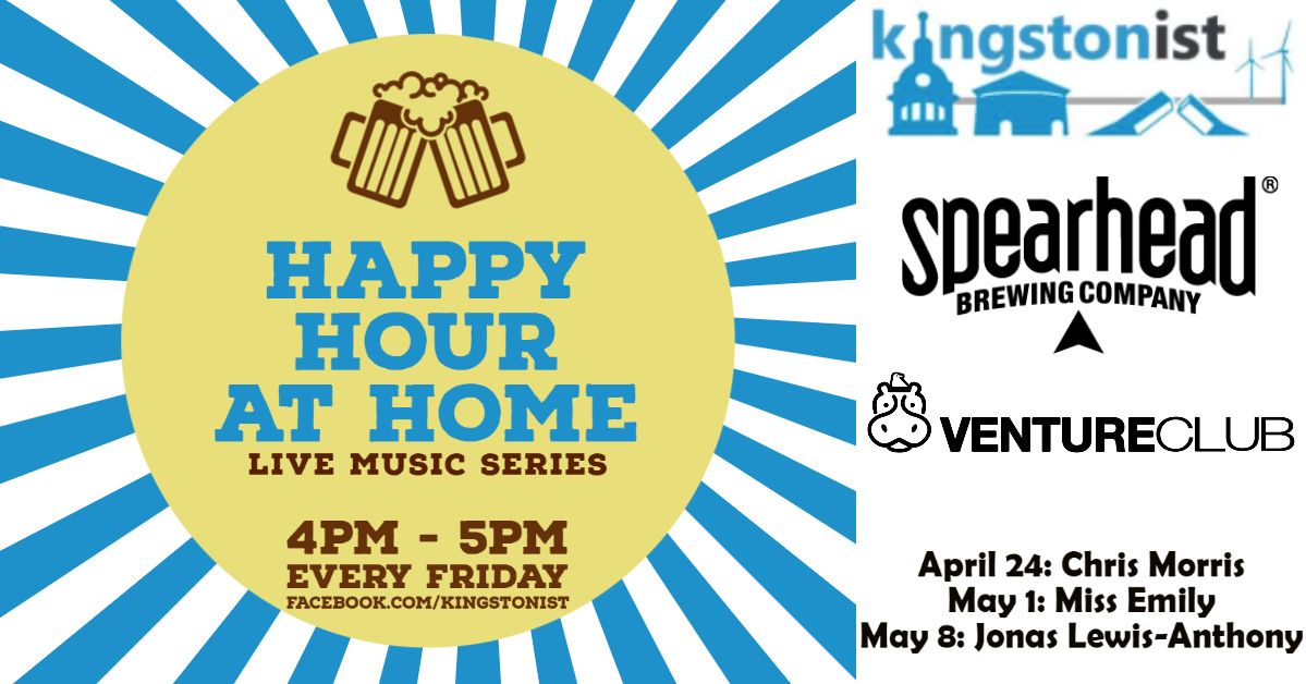 SpearheadBeer's tweet photo. Join us every Friday for #HappyHour At Home! A Live Music Series with @kingstonist 🍻
This Friday Chris Morris kicks us off! #TGIF #SupportLocalMusicians https://t.co/zM2du0KkyQ