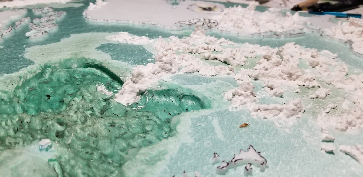 SSteerpike's tweet photo. WIP started a #godsview #worldmap for my #homebrew #dnd5e #fantasy world #Arcairia it is 32in in diameter. Each in. = 1000miles. #terrain #rpg #crafting #dungeonsanddragons #pathfinder #worldbuilding #tabletopgames #tabletopgaming #tabletopcrafting #godpov #centerofthemultiverse https://t.co/hFevWLaBIU