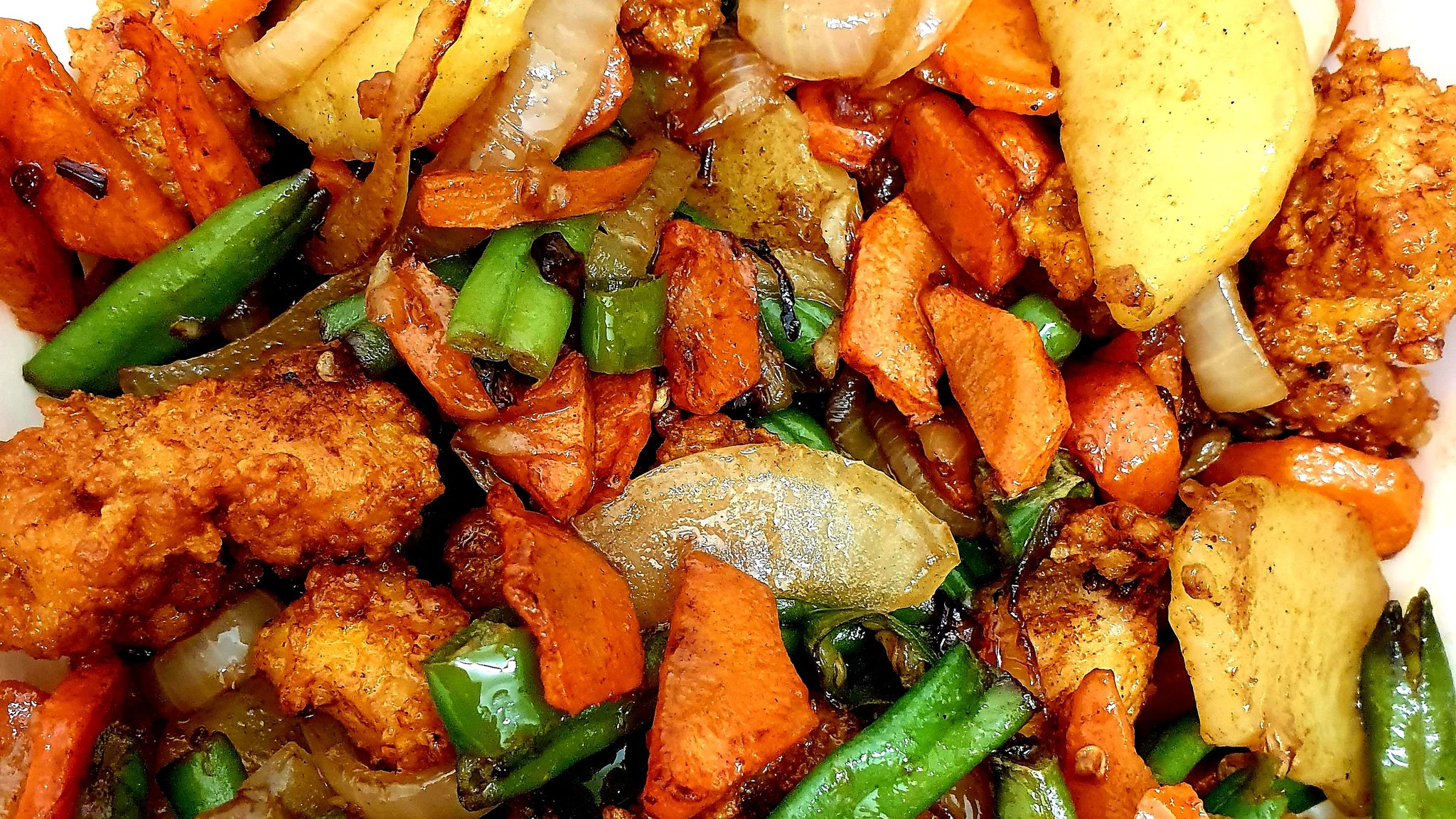 Ezzah Nor On Twitter 4 Resepi Ayam Goreng Kunyit Bahan2 Ayam Potong Dadu 1bj Bwg Bsr Kacang Pnjg Carrot Kentang Potong Nipis 3bj Cili Cara2 1 Goreng Ayam Dilumur Kunyit Garam
