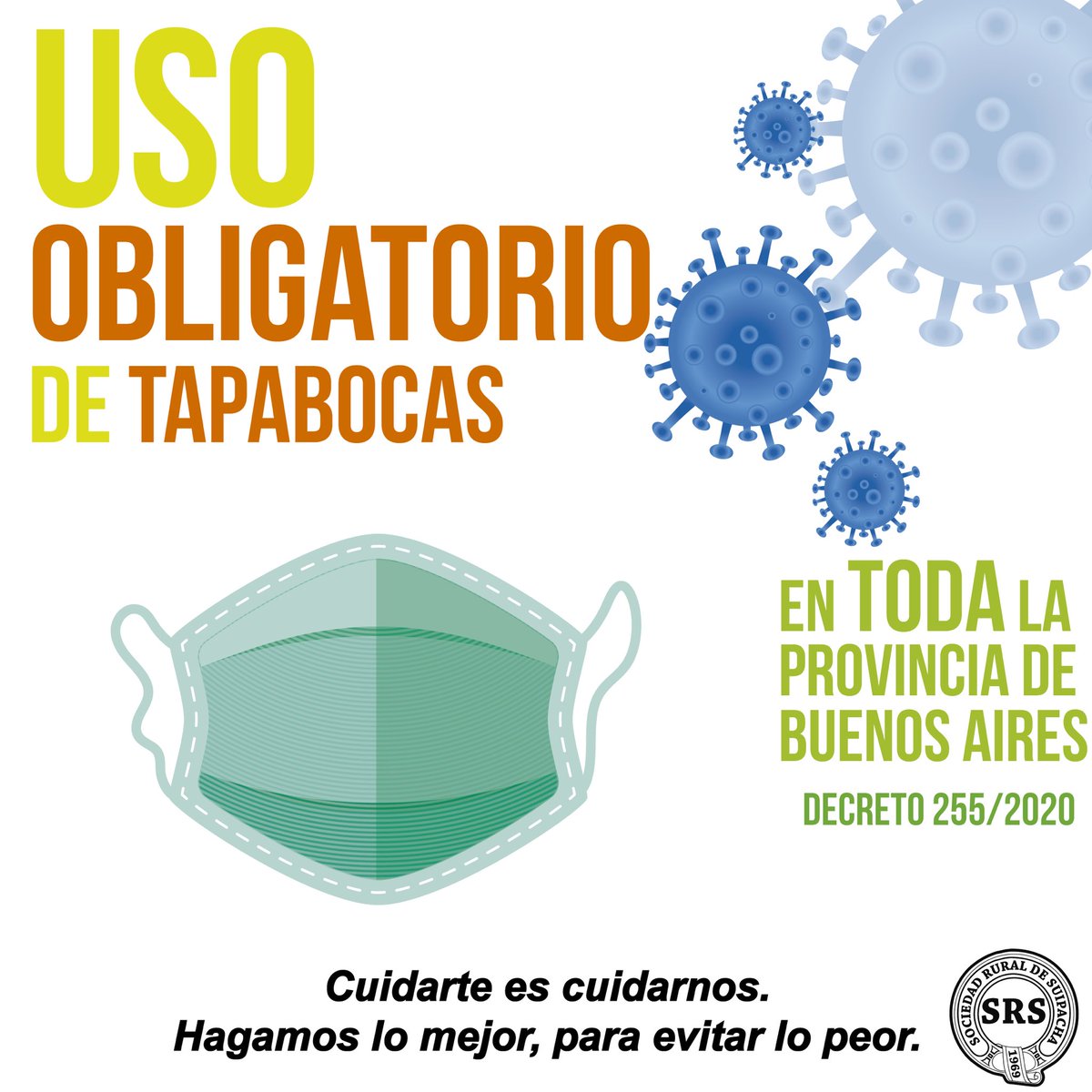USO OBLIGATORIO DE TAPABOCAS EN TODA LA PROVINCIA DE BUENOS AIRES.
Lo podemos hacer en nuestros hogares de una forma muy fácil y eficiente.