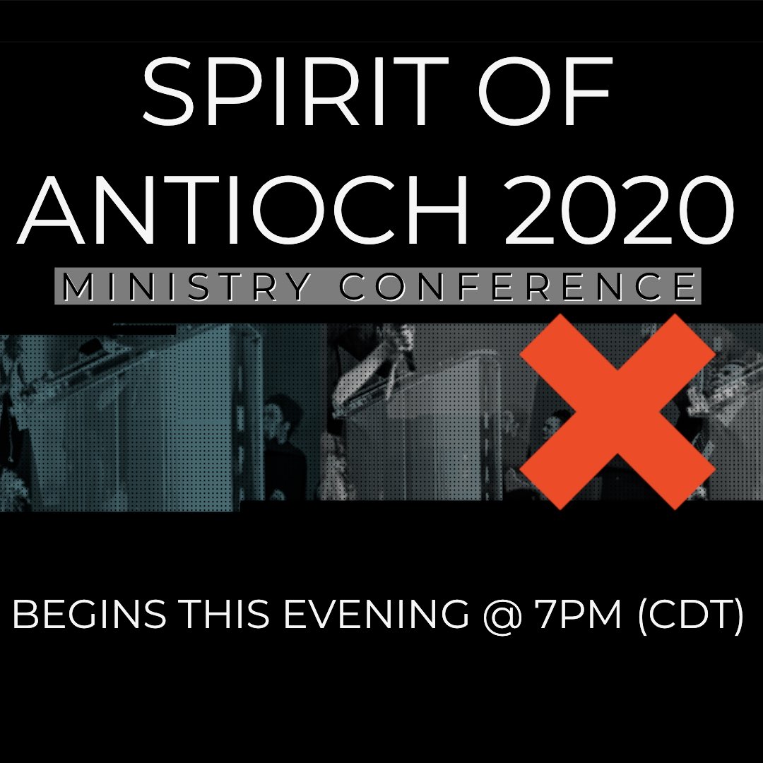 SpiritofAntioch's tweet photo. Today is the day! SOA 2020 begins @ 7pm! You will not want to miss this event! #SOA20 @RevCGRobinette @MarkShutes @RaymondWoodward @RevRickHughes https://t.co/99vZaHjQsY