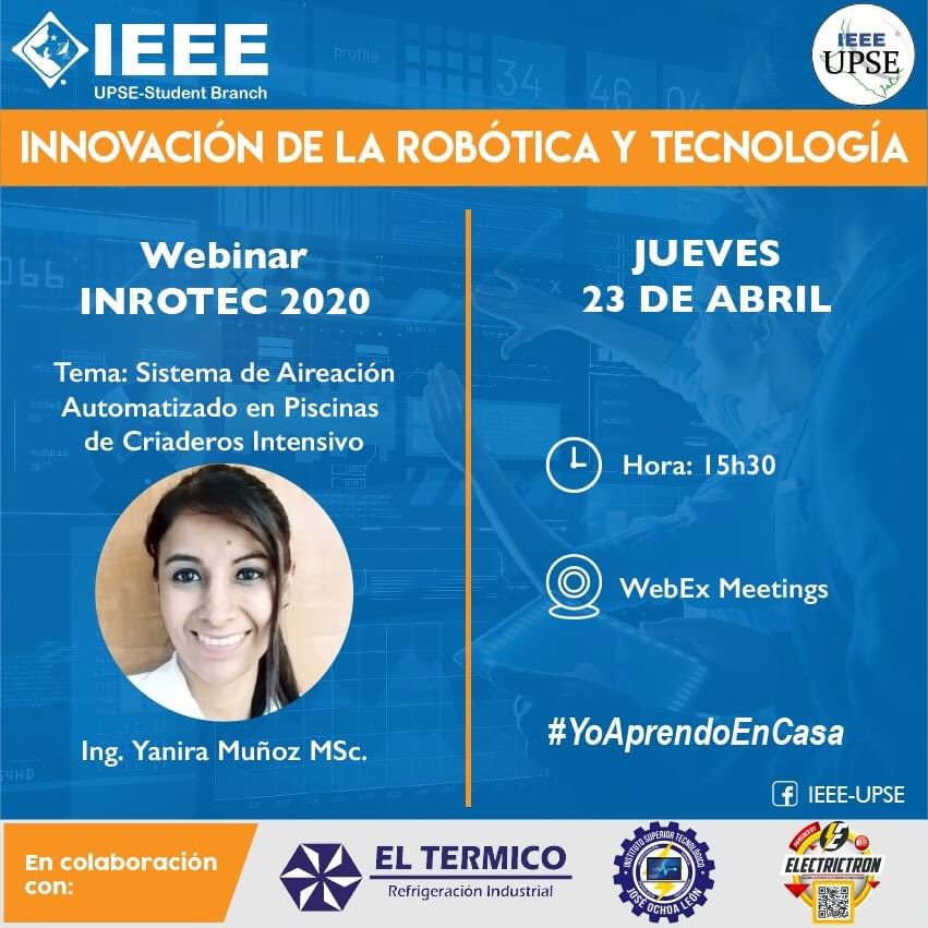 TecniJOL's tweet photo. 🔬 Nuestra Coordinadora de Investigación nos representará hoy desde las 15:30 en el Webinar INROTEC 2020 de la @IEEEorg, con este importante tema. Felicitaciones 👏 @EduSuperiorEc @ces_ec  @Caces_Ec @agustinalbanm 

#ISTJOL ⚙️ https://t.co/mLEhdtTB3H