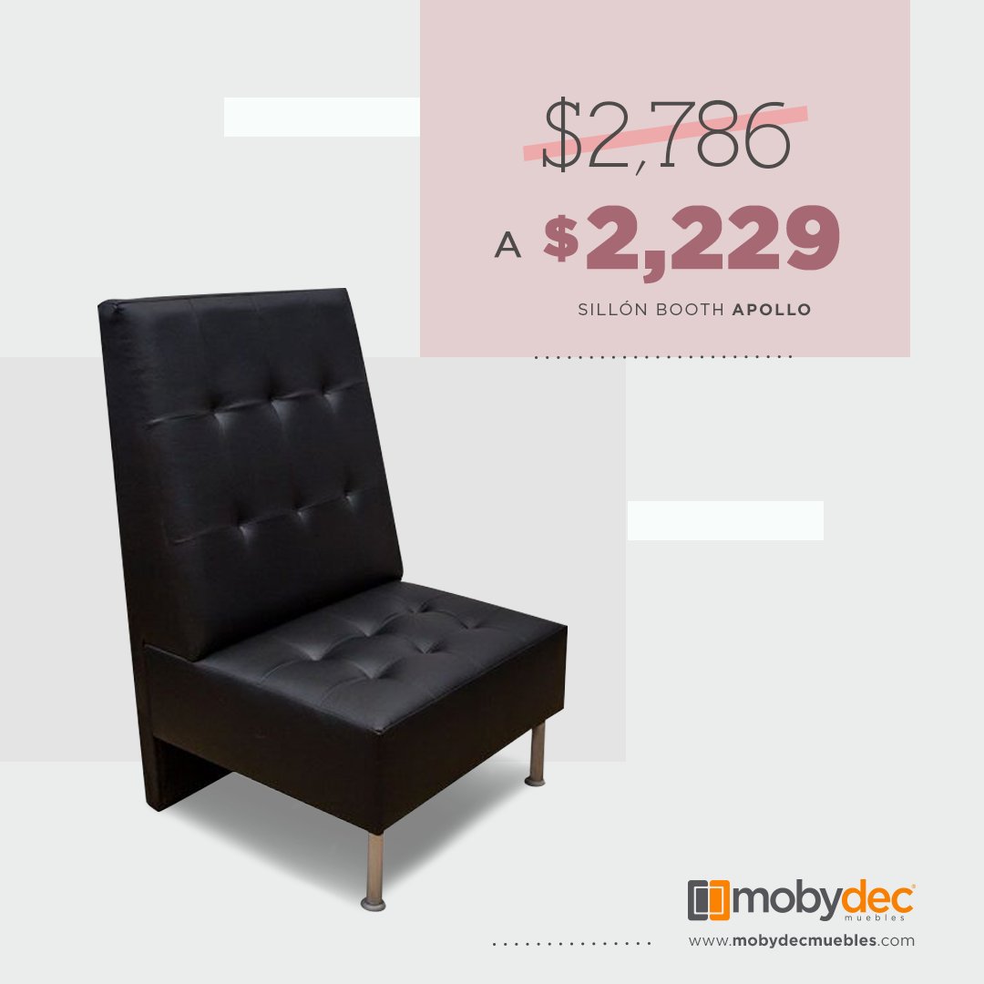 MOBYDEC's tweet photo. El Sillón booth es alto con detalle capitone en respaldo,  Ideal para restaurantes, bar, hotel, cafetería.

Llevatelo a un super precio con Mobydec Muebles haciendo clic aquí: https://t.co/KCuNCYgnDq

#Mobydec #Muebles #Design #Decoration https://t.co/mtNv7GKM9L