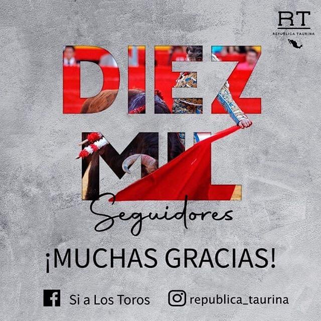 ¡Felicidades! Que siga creciendo la comunidad taurina en <a href="/sialostoros/">sí a los toros</a> y @republica_taurina ¡Enhorabuena!