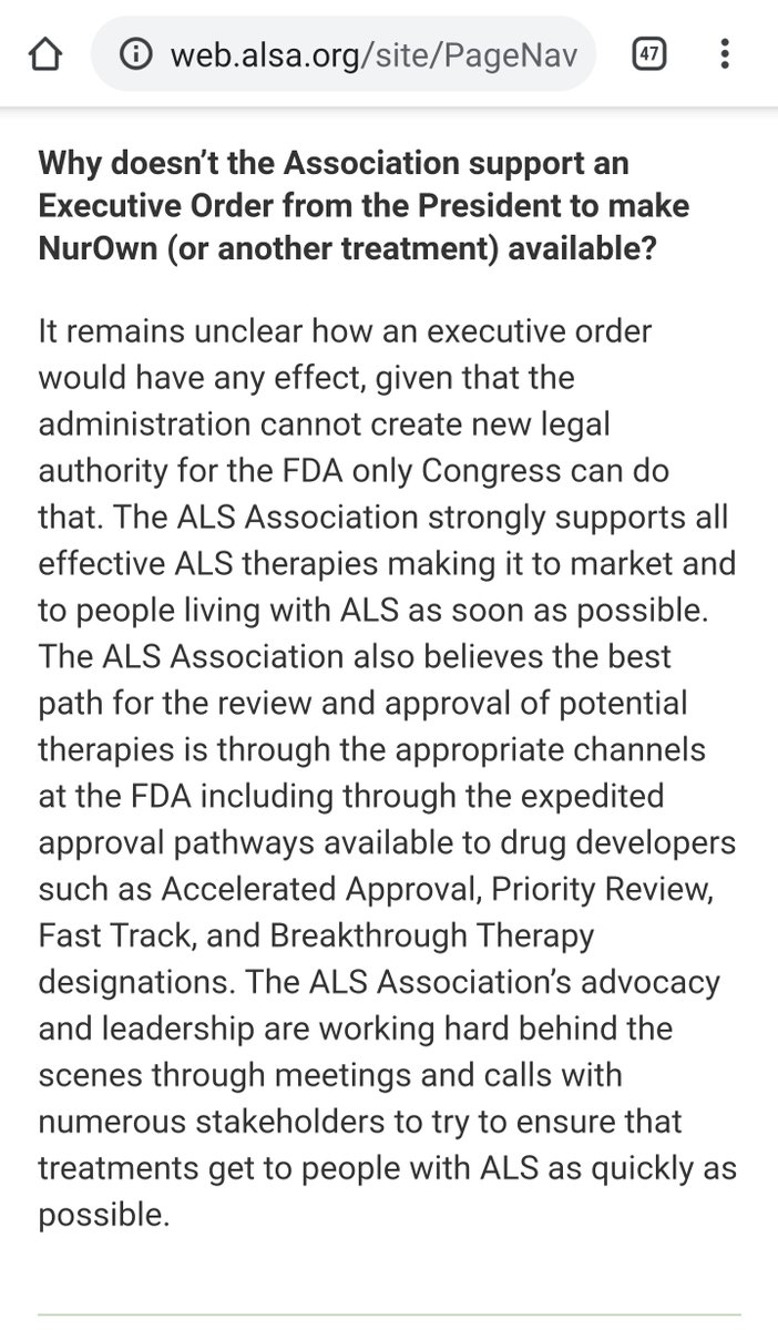 als_now's tweet photo. Meet victory. So ALSA, were all of these MD's and pro's at the NKF "wrong" to ask the White House for direct help? This is what can happen when you put political bias aside and make progress. ESRD won big, while ALSA issues defeatist FAQs. Different worlds. #admit_it #ALS #ENDALS https://t.co/9yaohCs36P