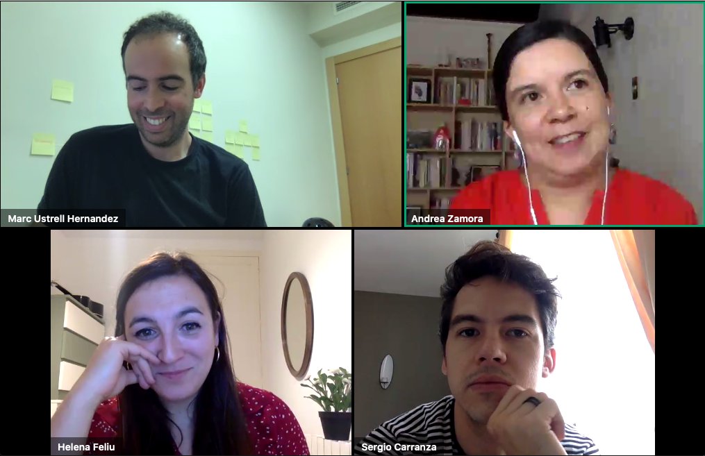 ContentDesignES's tweet photo. Perdonad por los cortes de conexión que hemos tenido hace unos minutos 🙏
Ahora todo funciona bien y @HelenaFeliu, @marcustrell, @negracuriche y @Sergiominor están respondiendo las preguntas que nos enviáis usando #UXWritingMeetup. https://t.co/gkK6rmftu2