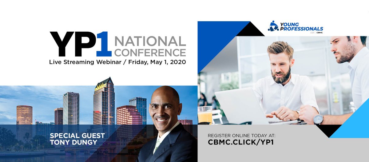 Mark your calendars for this virtual gathering of Young Professionals National Conference, featuring Tony Dungy as the Keynote Speaker hosted by <a href="/cbmcyp/">CBMC Young Professionals Initiative</a>.
#youngentrepreneurs #youngleaders #entrepreneurship
bit.ly/3eyuoNo