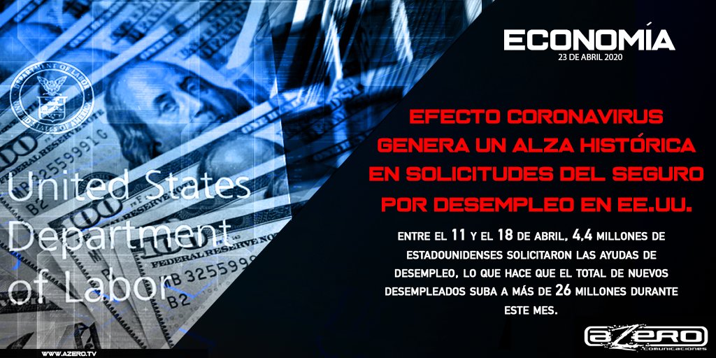 🔴DESEMPLEO EN EE.UU. 🇺🇸#Economía #desempleo #EEUU #recesión #USA #Joblosses   <a href="/AZEROtv/">Azero.tv</a>