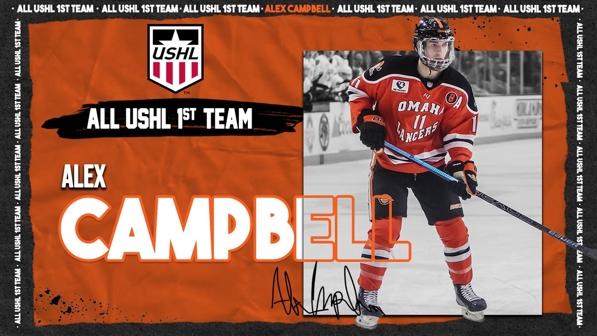 OmahaLancers's tweet photo. NEWS: Alex Campbell Named to All-USHL First Team
📰- https://t.co/UndcDen5hG
#AllForOne https://t.co/6Uet5vLW2X