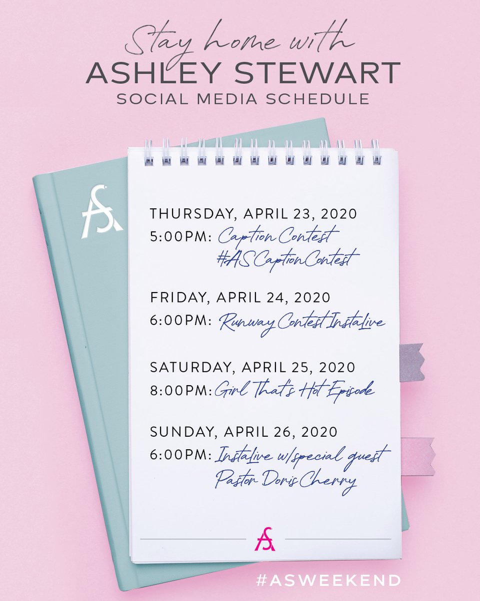 byAshleyStewart's tweet photo. #ASWeekend starts today! Join us later today and the rest of the weekend for contests, live shows, and your favorite - Girl, That's HOT! See you there 😘 https://t.co/46BEu6GiDW