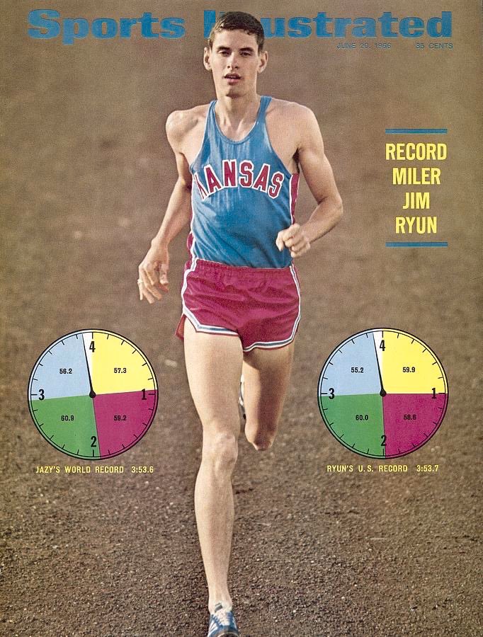 My 2nd SI Cover showing how I had missed Jazy’s World Mile Record in June by 1/10 of a second. Real men wore pink and blue back then. 