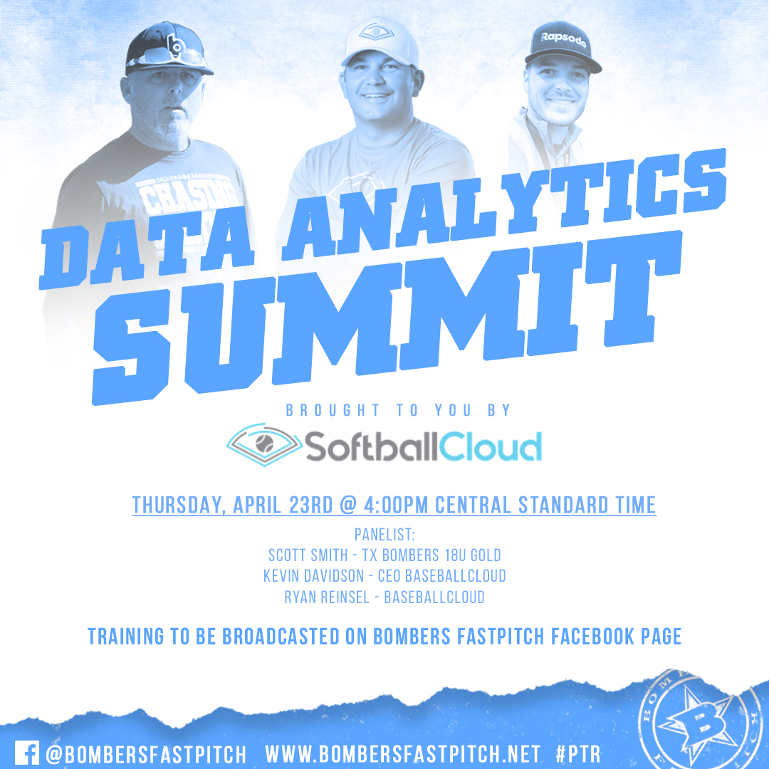 bombers_fp's tweet photo. Today is out Data Analytics Summit with BaseballCloud's Kevin Davidson and Ryan Reinsel! Tune it to hear about the future of data analytics at 4pm on the main Bomber Fastpitch Facebook Page! #bombernation #baseballcloud https://t.co/3efCW4Ztd7