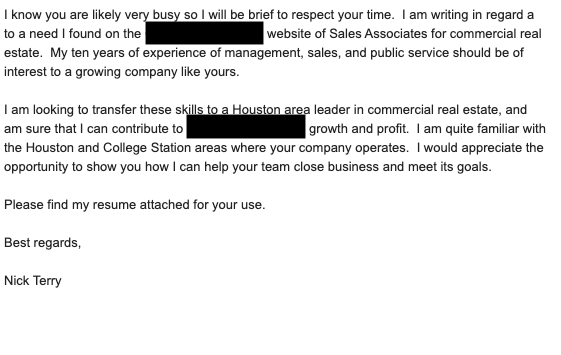Discussing the book "How to Win Friends and Influence People" on LinkedIn. Curious...I wondered if I could find the original email I sent (modeled after the book) to land my first job in #CRE brokerage....

FOUND IT!

Seems like forever ago...