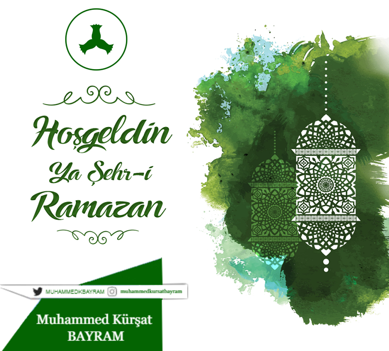 MUHAMMEDKBAYRAM's tweet photo. Başı rahmet, ortası mağfiret, sonu ise cehennem ateşinden kurtuluş olan onbir ayın sultanı Ramazan-ı şerif ayınız mübarek olsun.  Ailenizle ve sevdiklerinizle sağlıklı, huzurlu nice Ramazanlar geçirmeniz dileğiyle.
#Ramazan #ramadankareem https://t.co/7gJYsL44UX