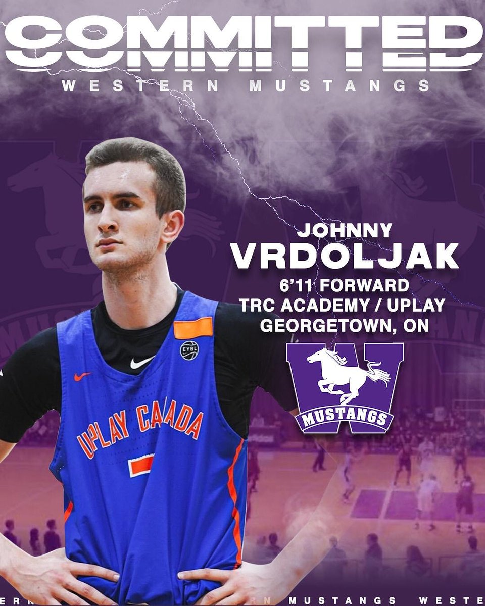 Mustangs are very pleased to announce the commitment of 6'11 Forward Johnny Vrdoljak <a href="/johnny_vrd/">Johnny Vrdoljak</a> 
#WesternBasketball #RunWithUs