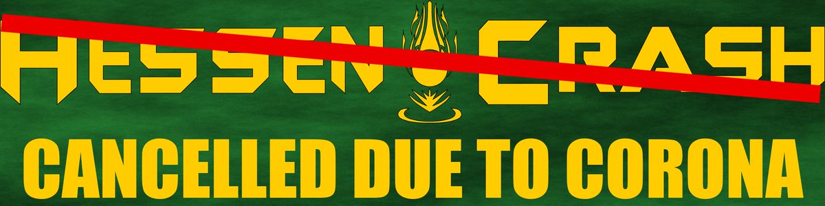 HessenCrash's tweet photo. Dear FGC,
today we have decided to cancel #HCXIX (22-24.05.2020) due to the unpredictable Corona situation in Germany.
It was a difficult decision to make, but we do not want to risk everyone's health.
We have closed registration and will start refunding attendees today. https://t.co/KDE6K02bwm