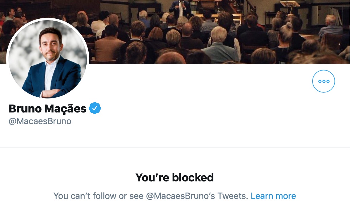 Of course, after I called him out for his lack of integrity, he did what any person with no integrity would do and blocked me 