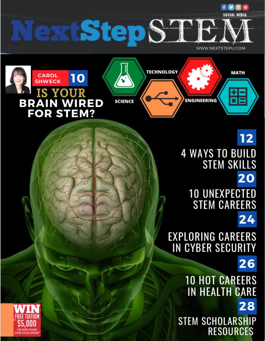 #college #STEM Magazine 2020 edition! 4 ways to build STEM skills; Is your brain wired for STEM?; 10 unexpected #STEMcareers; #precollege list; Hot careers in <a href="/Healthcare/">Healthcare</a>
bit.ly/2xKqMYl