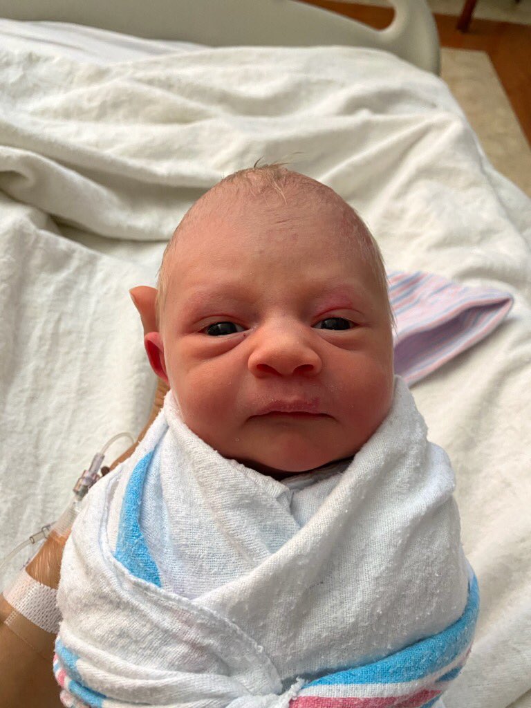 AlainaBEarping's tweet photo. Here is Miss Amelia Lynn born yesterday coming in at 5lb 7.4 ounces and 17.5 inches long!!! https://t.co/fuHOJBQsnm
