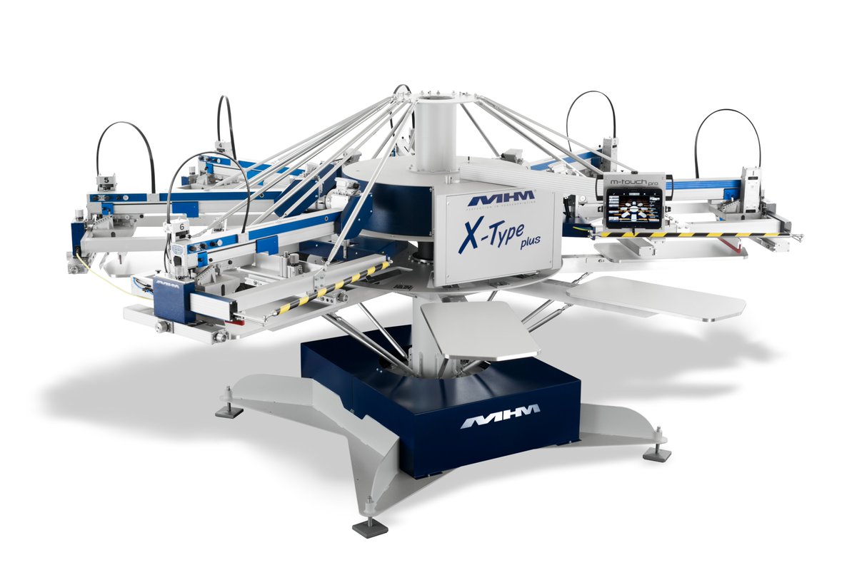 Best small t-shirt printing press on the planet, the X-Type plus packs loads of MHM standard features into a super small footprint. mhmscreenprinting.com/global/machine…