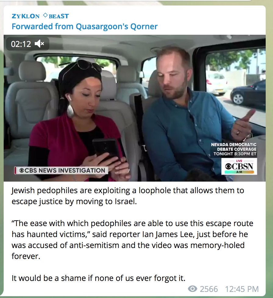 When I say Brace Belden pushes antisemitic conspiracy theories about Israel promoting pedophilia, it's not because I think it's antisemitic to critique the Israeli state.It's because "Jews=pedophiles" is an enormously popular antisemitic conspiracy theory, & he's promoting it.