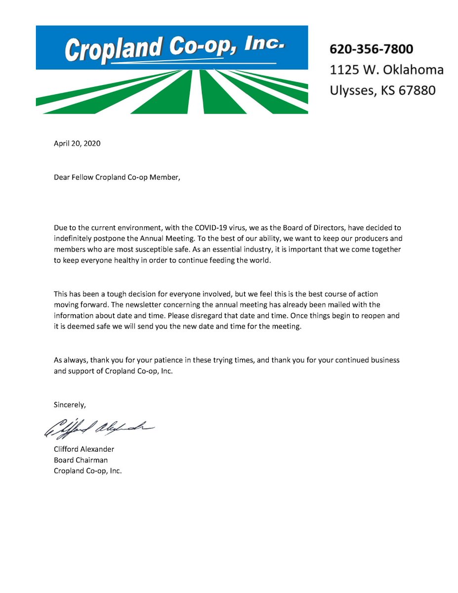 Skyland Grain Our Annual Meetings That Were Supposed To Take Place In May Have Been Postponed Indefinitely See The Letters Below For More Information Thank You For Your Continued Support Skyland Grain Our Annual Meetings That Were Supposed To Take Place In May Have Been Postponed Indefinitely See The Letters Below For More Information Thank You For Your Continued Support