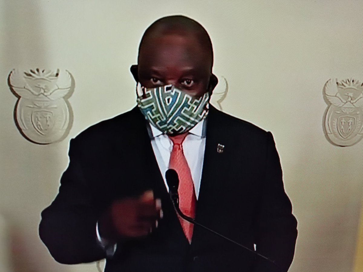 MbeyaShaun's tweet photo. Level 4 here we come. #lockdownextension #SouthAfrica #Ramaphosa #Covid_19 #CyrilRamaBillion Let's put on #African mask and support local businesses as well #leadership https://t.co/p5PAp2YrcK