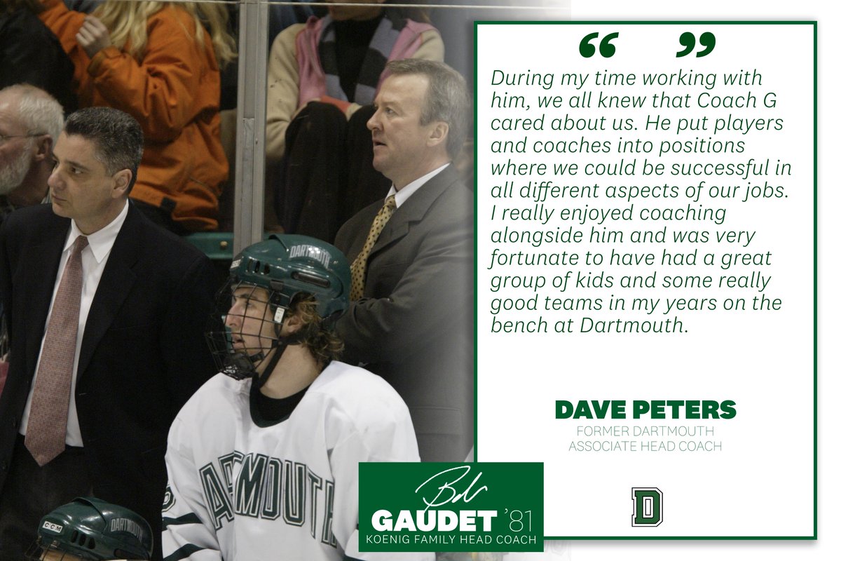 For 15 years, Dave Peters (Coach Petes!) was by Coach G's side on the Dartmouth bench. Together, they invented "Diet Pizza" (Don't ask...)!