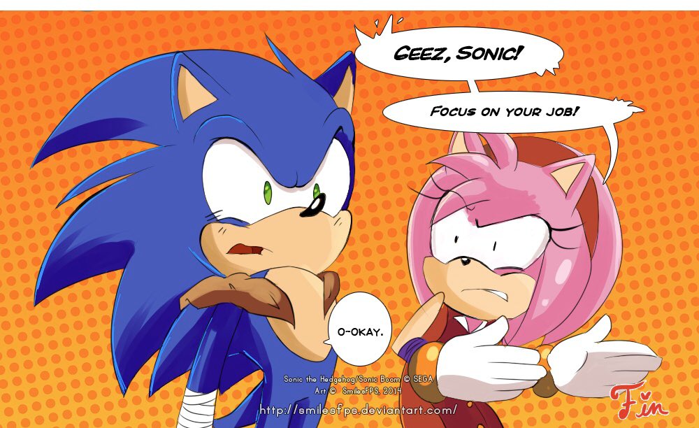 Sonic Boom Sonamy Comic Dub