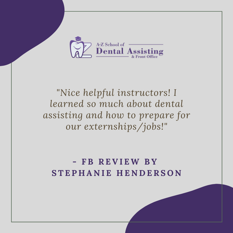 We appreciate your kind words, Stephanie and we’re glad to be part of your journey to becoming a Dental Assistant. Call us today at (480) 467-3375 to reserve a seat for May 26th!